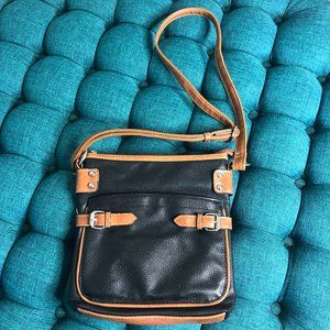 Black and Brown Shoulder Bag